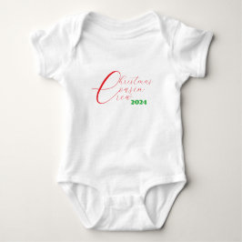 Crew für Weihnachten Cousin Typografie Baby Strampler