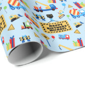 Crew Geburtstag Personalisiert Geschenkpapier (Rolleneckpunkt)