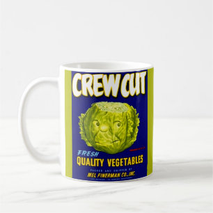 Crew Gemüseschutzetikett schneiden Kaffeetasse