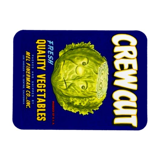 Crew Gemüseschutzetikett schneiden Magnet (Horizontal)