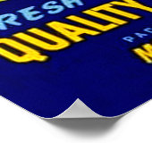 Crew Gemüseschutzetikett schneiden Poster (Ecke)