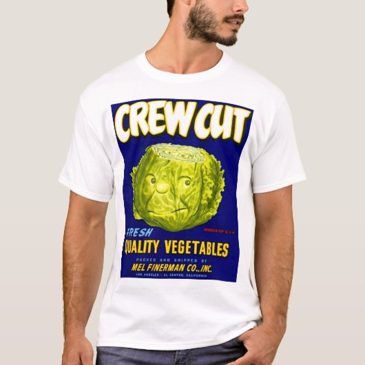 Crew Gemüseschutzetikett schneiden T-Shirt (Vorderseite)