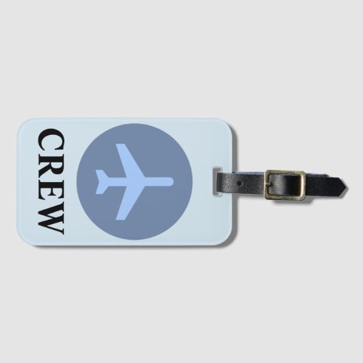 Crew Gepäckanhänger in Vintag blau (Vorderseite (Horizontal))