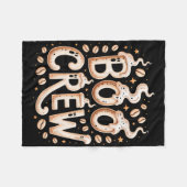 Crew Halloween Cappuccino Espresso Rist Fleecedecke (Vorderseite (Horizontal))