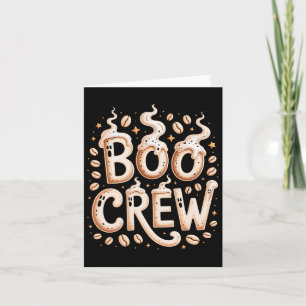 Crew Halloween Cappuccino Espresso Rist Karte