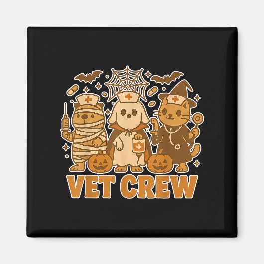 Crew Halloween Kostüm Hund Katze Capybara Haustier Magnet (Vorne)