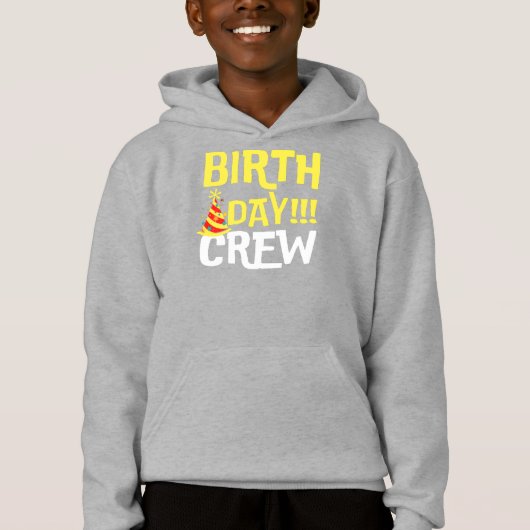 Crew Hoodie zum Geburtstag (Vorderseite)