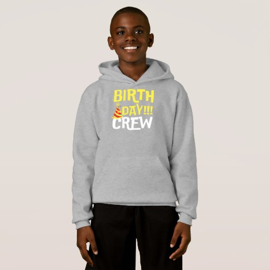 Crew Hoodie zum Geburtstag (Vorne ganz)