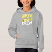 Crew Hoodie zum Geburtstag (Vorderseite)