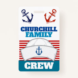 Crew ID Lanyard Abzeichen Ausweis