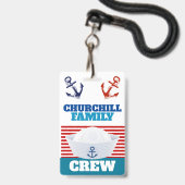 Crew ID Lanyard Abzeichen Ausweis (Vorderseite mit Lanyard)