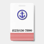 Crew ID Lanyard Abzeichen Ausweis (Rückseite)