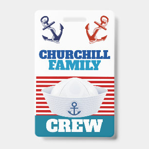 Crew ID Lanyard Abzeichen Ausweis
