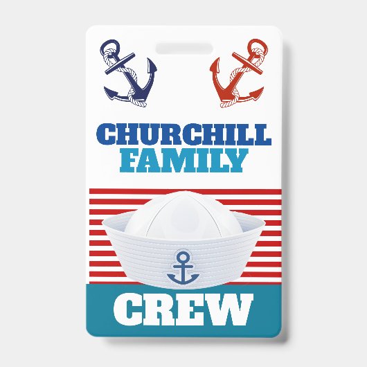 Crew ID Lanyard Abzeichen Ausweis (Vorderseite)