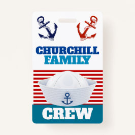 Crew ID Lanyard Abzeichen Ausweis