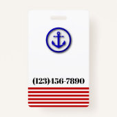 Crew ID Lanyard Abzeichen Ausweis (Rückseite)