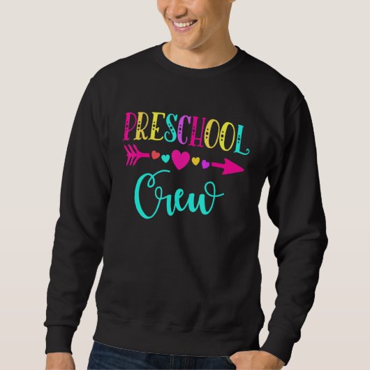 Crew im Vorschulalter Erster Schultag Sweatshirt (Vorderseite)