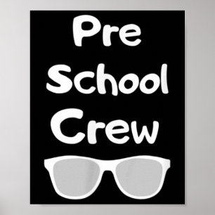 Crew im Vorschulalter zurück in die Schulferien Ki Poster