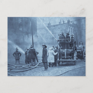 Crew in Aktion - Vintag Postkarte