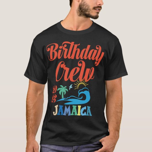 Crew Jamaica 2023 Jamaika Familienurlaub T-Shirt (Vorderseite)