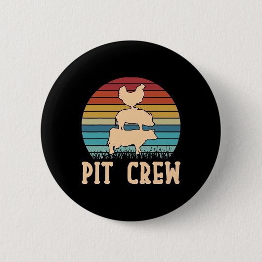 Crew Kuh Schweinshähnchen Byrbecue Grillen Grillen Button (Vorderseite)