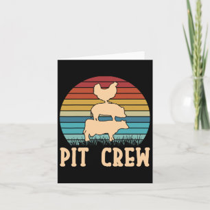 Crew Kuh Schweinshähnchen Byrbecue Grillen Grillen Karte