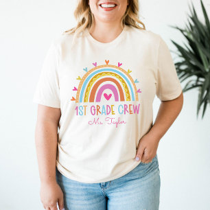Crew-Lehrer der ersten Klasse Zurück zur Schule T-Shirt