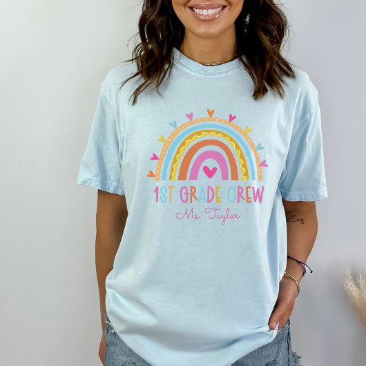 Crew-Lehrer der ersten Klasse Zurück zur Schule T-Shirt