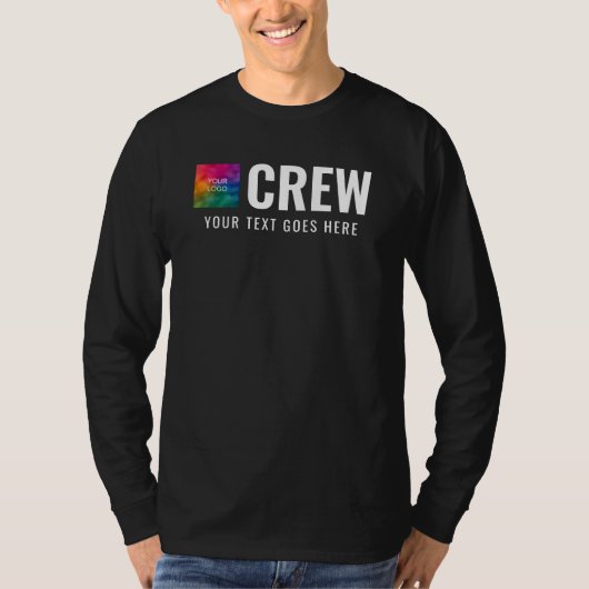 Crew-Logo Mens Moderne doppelseitige Printwerbung T-Shirt (Vorderseite)