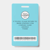 Crew-Member Barcode-Ereignis Blue-Abzeichen Ausweis (Rückseite)