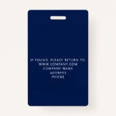 Crew-Member-Event-Blue-Plakat-Abzeichen Ausweis (Rückseite)