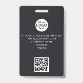 Crew-Member QR-Code-Event-Glitzer-Abzeichen Ausweis (Rückseite)