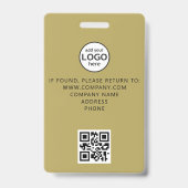 Crew Member QR Code Event Gold Abzeichen Ausweis (Rückseite)