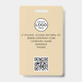 Crew Member QR Code Event Gold Abzeichen Ausweis (Rückseite)