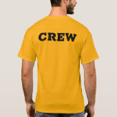 Crew mit doppelseitiger Gold-Print-Funktion Modern T-Shirt (Rückseite)