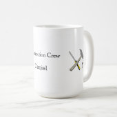 Crew mit Name Kaffeetasse (VorderseiteRechts)