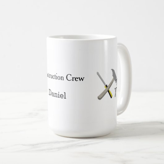 Crew mit Name Kaffeetasse (VorderseiteRechts)