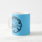 Crew mit Schwarzer Rahmen Tasse (Vorderseite Links)