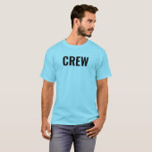Crew Mitarbeiter Back & Front Print Mens Blue Hori T-Shirt (Vorne ganz)