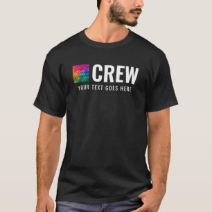 Crew-Mitarbeiter für benutzerdefinierte Firmenlogo T-Shirt