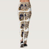 Crew Mitglied Vintag Stewardess Werbung Leggings (Rückseite)