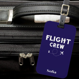 Crew Modernes Flugzeug Herzreisen Gepäckanhänger