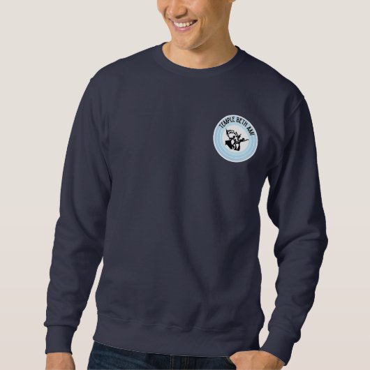 Crew Neck Sweatshirt - TBA-Logo, schwarze Rückseit (Vorderseite)
