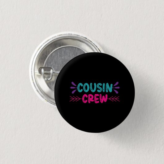 Crew niedlicher Cousin Button (Vorne & Hinten)