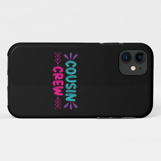 Crew niedlicher Cousin Case-Mate iPhone Hülle (Rückseite (Horizontal))