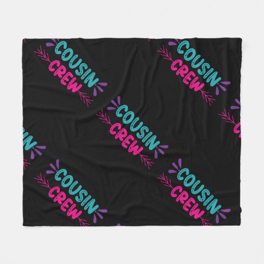 Crew niedlicher Cousin Fleecedecke (Vorderseite (Horizontal))