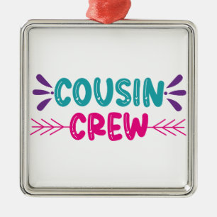 Crew niedlicher Cousin Ornament Aus Metall