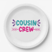 Crew niedlicher Cousin Pappteller (Vorderseite)