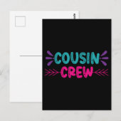 Crew niedlicher Cousin Postkarte (Vorne/Hinten)