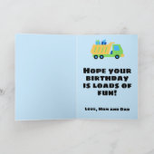 Crew Niedlicher Personalisierter Kindergeburtstag Karte (Innenseite)